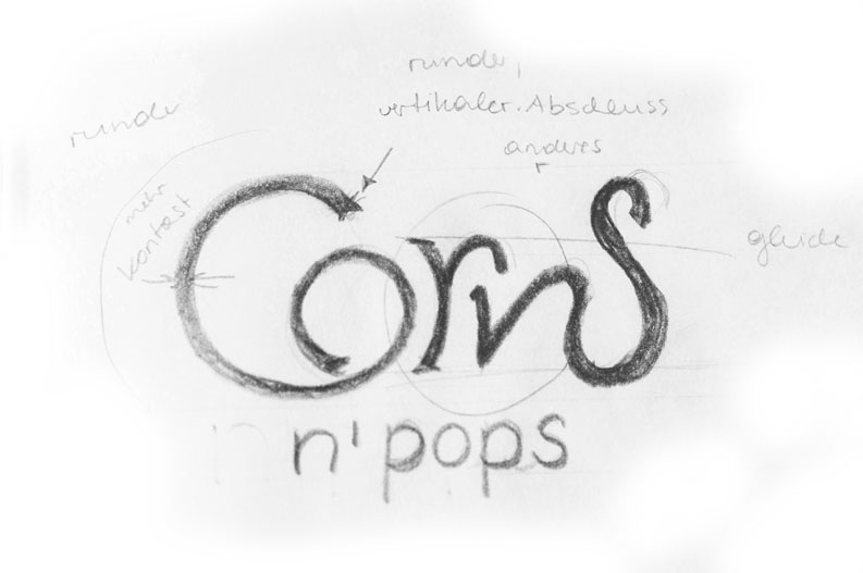 Logoentwicklung Corns n’ Pops